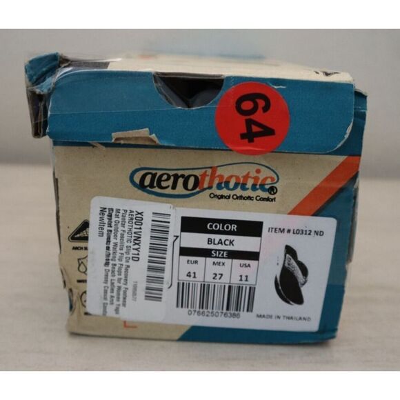 Aerothotic L0312 Women's Sz 11 Black Crystal Mist Orthotic Comfortable Sandals - Picture 13 of 13